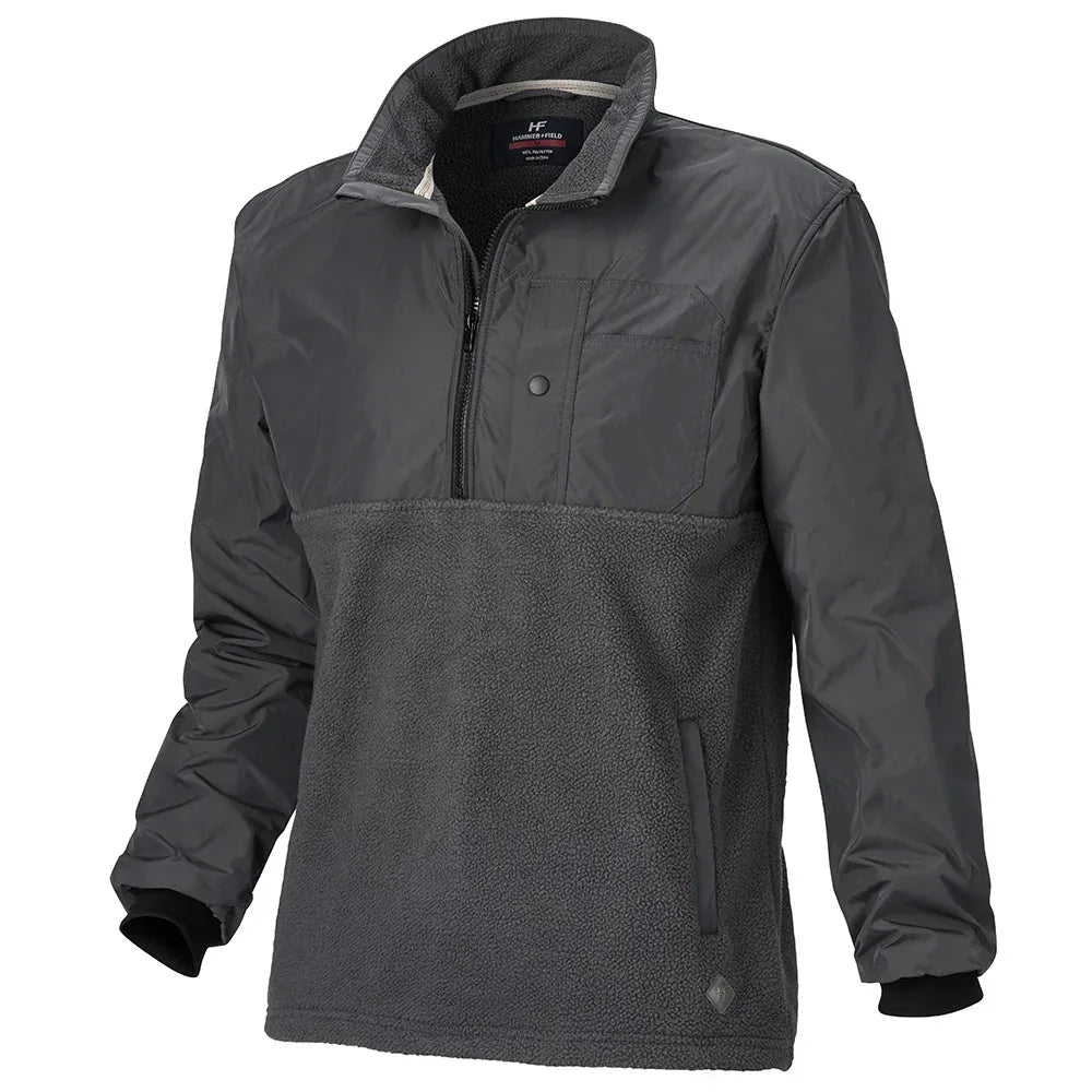 Hammer + Field Textured Spliced Sweater - Steel - RSEA Safety Outlet